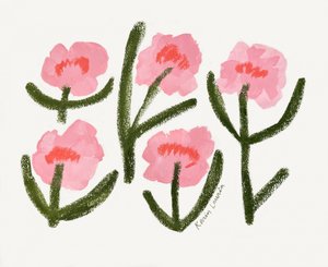 Moderna rosa blommor