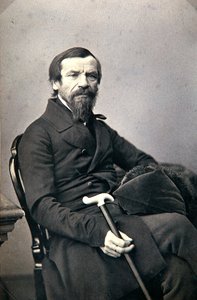 Michail Pogodin, rysk historiker och journalist, 1850-talet av Karl August Bergner