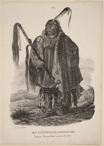 En Monitari-indian av Karl Bodmer