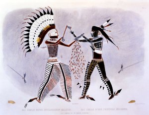 Facsimil av en indisk målning, 1843-44 av Karl Bodmer