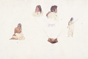 Oidentifierade figurer av Karl Bodmer