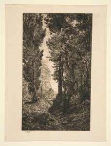 Stigande väg i Auvers av Karl Daubigny