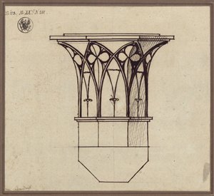 Åttkantigt kolonnkapitäl av Karl Friedrich Schinkel