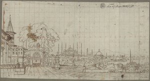 Utsikt över Konstantinopel av Karl Friedrich Schinkel