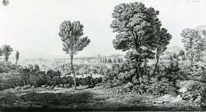 Utsikt över Messina och Kalabriens motsatta kust av Karl Friedrich Schinkel