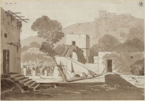 Bondgård nära Anacapri av Karl Friedrich Schinkel