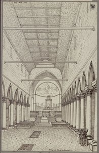 Interiören i katedralen i Aquileia av Karl Friedrich Schinkel