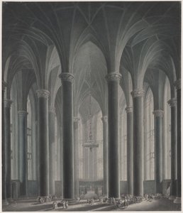 En furstes residens. Interiörvy av Karl Friedrich Schinkel