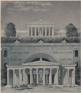 En furstes residens. Infart till slottet av Karl Friedrich Schinkel