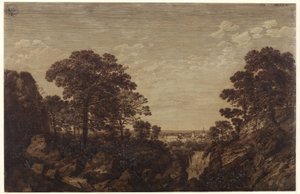 Landskap nära Tivoli av Karl Friedrich Schinkel