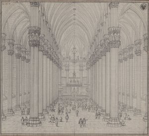 Interiör av Milanos domkyrka av Karl Friedrich Schinkel