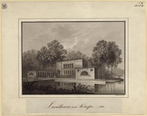 Lanthus vid vattnet av Karl Friedrich Schinkel