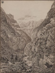 Pass Lueg nära Salzburg av Karl Friedrich Schinkel