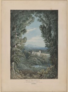 Villa Beuthiana på Ischia (Peter Christian Wilhelm Beuths framtida villa på Ischia) av Karl Friedrich Schinkel