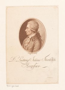Porträtt av Ludwig Hopfner av Karl Goepfert