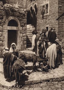 Betlehem, marknadsplats (s/v foto) av Karl Grober