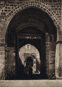 Jerusalem, ingången till tempelplatsen (s/v foto) av Karl Grober
