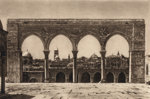 Jerusalem, tempelplatsen (s/v foto) av Karl Grober