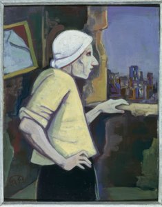 Frau am Fenster von Karl Hofer