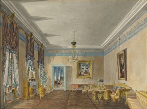 Salongen i prinsessan Anna Gagarinas hus i Petersburg, 1799