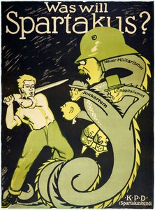 Tyska revolutionen 1918-1919 Spartakusförbundet (Spartakusbund) av Karl Jakob Hirsch