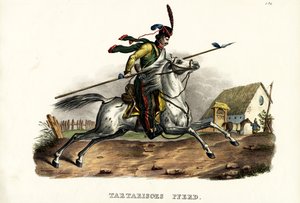 Tartarisk häst, 1824 av Karl Joseph Brodtmann