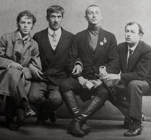 Osip Mandelstam, Korney Chukovsky, Benedict Livshits och Yuri Annenkov, 1914