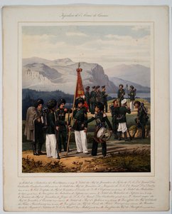 Ryska kaukasiska arméns infanteri, 1867 av Karl Karlovich Piratsky