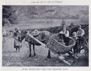 Irish Wheelless Cart for Drawing Turf (s/v foto) av Karl Karlovich Piratsky
