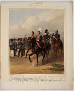 Officerare från 1:a gardets infanteridivision av det ryska kejserliga gardet, 1867