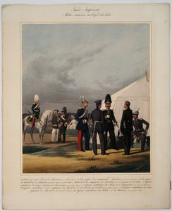 Pionjärer, invalider och gendarmer från Imperial Guard Corps, 1867 av Karl Karlovich Piratsky