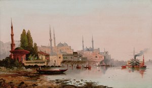 Beirut, ca 1890 (olja på duk) av Karl Kauffman