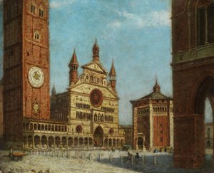 Utsikt över Cremona av Karl Kaufmann