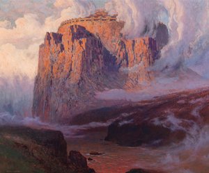 Valhalla, före 1911 (olja på duk) av Karl Ludwig Prinz