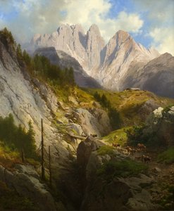 Bergslandskap i Tyrolen