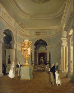 Den ovala hallen i det gamla Eremitaget, St Petersburg