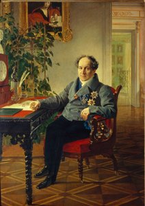 Porträtt av prins Alexander Nikolajevitj Golitsyn 1773-1844, 1840 av Karl Pavlovich Bryullov