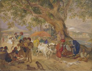 Sweet Water Springs nära Konstantinopel, 1849 av Karl Pavlovich Bryullov