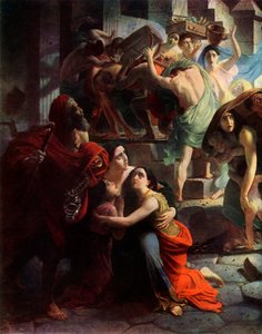 Pompejis sista dag, 1833, detalj, 1965. av Karl Pavlovich Bryullov