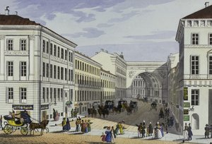 Millionnaya Street och Kotomin House i Sankt Petersburg, första hälften av 1800-talet.