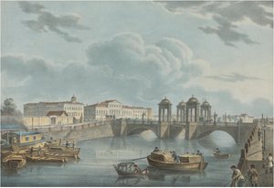 Utsikt över Fontanka vid Obukhovbron, 1823