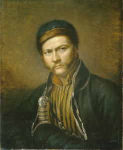 Porträtt av målaren Alexander Orlowski 1777-1832, 1815