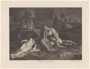 Hecuba sörjer med sina dödade barn Hekuba und ihre Kinder (titel på objekt)
