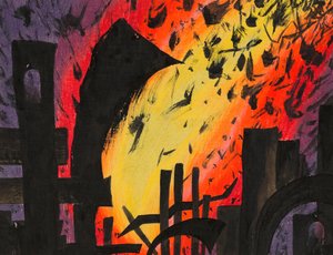 Catastrophe, c.1928 (indisk bläck på papper)
