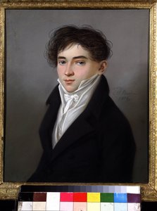 Porträtt av marskalken av adeln av Saratov A.S.Kiselev. Målning av Karl Wilhelm Bardou (1750-efter 1842). Pastell på kartong, 29,5 x 25,3 cm
