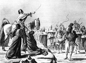 Scen för rekrytering under Mohammed-Ali, 1881