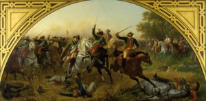 Slaget vid Kolin 1757 av Karl von Blaas