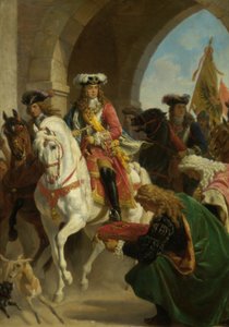 Karl III:s inträde. i Madrid 1710 av Karl von Blaas