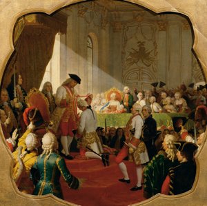 Första befordran till den militära Maria Theresia-orden 1758