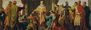 Leopold den helige förkastar kejsarkronan av Karl von Blaas